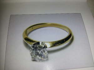 Appraisal photo of the ring.